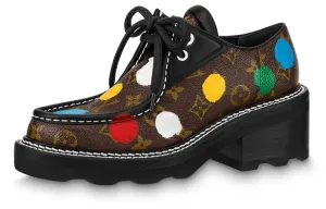 Туфли Yayoi Kusama X Beaubourg Mary Jane женские коричневые Louis Vuitton