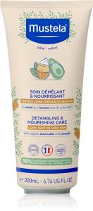 Распутывающий и питательный шампунь для детей, облегчающий расчесывание Mustela, 200 мл