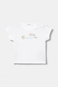 Хлопковая футболка для малышей United Colors Of Benetton, белый