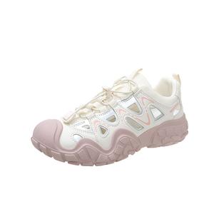 Alxnan Женские кэжуал кеды лоу-топ розовые, цвет Pink