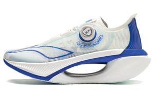 LiNing Jueying 2 Амортизирующие противоскользящие и износостойкие легкие беговые кроссовки с низким верхом унисекс бело-синие, цвет White Blue