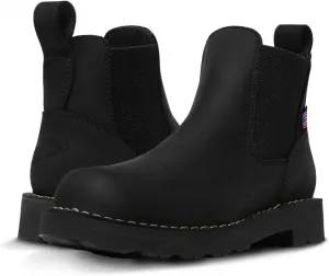 Женские ботинки Chelsea Danner Bull Run 5” - Прочная легкая обувь из кожи полного зерна, подошва с танкеткой и каблуком, черный