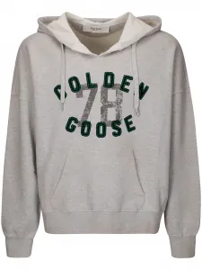 Худи с логотипом GOLDEN GOOSE, серый