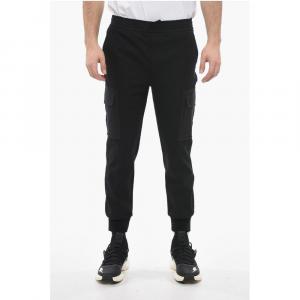 Узкие спортивные брюки-карго с низкой посадкой Neil Barrett, Black