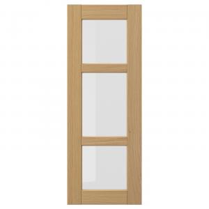Стеклянная дверь, дуб, 30х80 см IKEA Forsbacka
