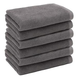 Linum Home Textiles Набор полотенец для пальцев Ediree из турецкого хлопка, 6 шт., цвет Charcoal