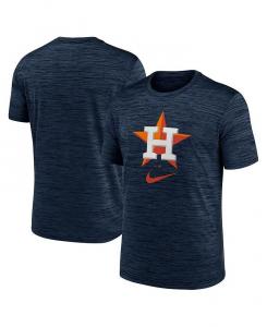 Мужская темно-синяя футболка с логотипом Houston Astros Velocity Performance Nike, синий