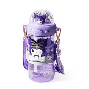 Hello Kitty, Kuromi, My Melody, Cinnamoroll Practical For Students In Summer 650ml Sanrio, Shiny Space Cup-Kuromi[650Ml]
