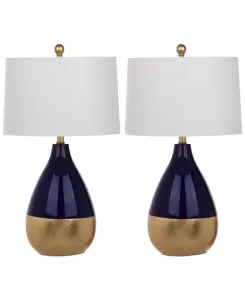 Набор из 2 настольных ламп Kingship Safavieh, navy
