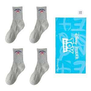 Носочки до колена унисекс шоппер 4 шт Disney, серый