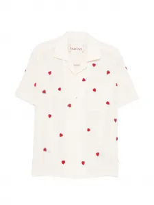 Рубашка с короткими рукавами и мотивом в форме сердца Baziszt, бежевый