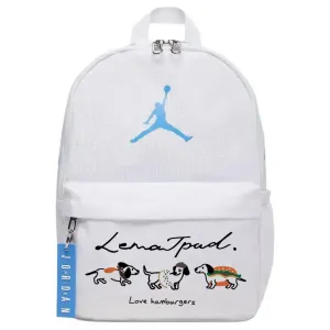 Jordan Полиэстеровый рюкзак унисекс синий и белый, 3 Pack Dogs