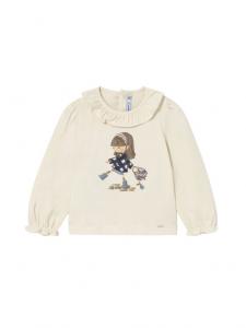 Блузка regular fit 2076 Mayoral, экрю