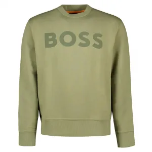 Толстовка BOSS We Basic 10244192, зеленый