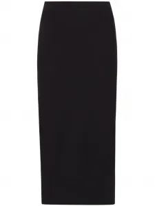 Юбка миди с завышенной талией DOLCE & GABBANA, черный