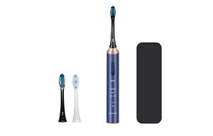 Электрическая зубная щетка для взрослых Japan Soundwave вибрирующая парный набор мягкая и пушистая перезаряжаемая EW-DC12 Panasonic, синий