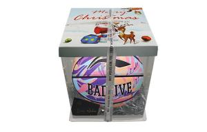 Влагопоглощающий кожаный баскетбольный мяч размер 7 для зала LINING