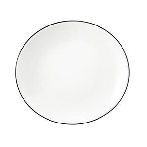 Тарелка для завтрака Modern Life Black Line овальная, длина: 21 см / высота: 2,5 см Seltmann Weiden, белый черный