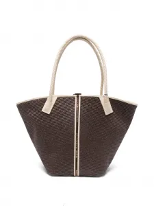 Сумка-тоут Lauren с плетеной ручкой Alexander Smith, коричневый