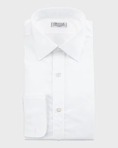 Классическая рубашка из поплина с манжетами-бочками, белая Charvet, цвет White