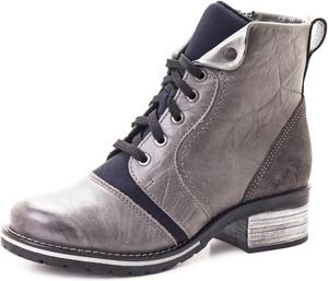 Женские ботинки Dromedaris Karissa с шнуровкой и молнией, комфортные боевые, Slate Neoprene