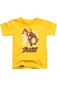 Футболка для малышей с коротким рукавом "Лига справедливости Америки: Флэш" желтая Gildan