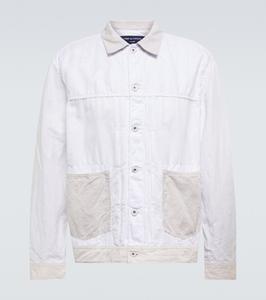 Куртка из хлопка и льна Comme des Garçons Homme, White Mix