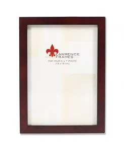 755957 Рамка для картины из дерева цвета эспрессо — 5 x 7 дюймов Lawrence Frames, brown