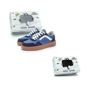 Singing Антискользящие износостойкие низкие скейтерские кроссовки унисекс синие, цвет Blue