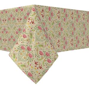 Квадратная скатерть, 100 % хлопок, 52x52 дюйма, цветочный 81