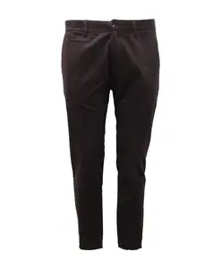 Вышитые хлопковые брюки Officina36, черный