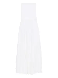 Платье макси без бретелей Alaïa, белый