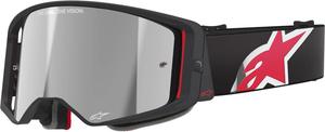 Мотоциклетные очки Alpinestars supertech corp absolute vision stripe mirror, Black/Red