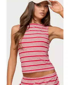 Женский топ Glennon Striped Edikted, красный