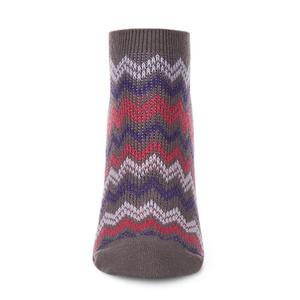 Женские носки Color zag running soft-fit cotton-rich low cut Memoi, Gray