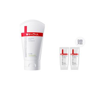 Очищающее молочко для борьбы с акне для мужчин Acne Cleanser, контроль жирности, очищение и успокоение Winona, 80g+2g softening hydrating cream * 2