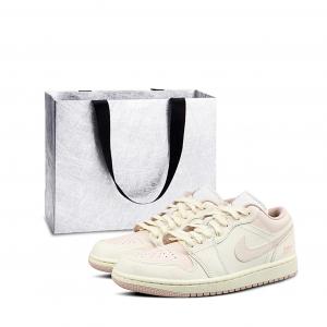 Jordan Женские кроссовки для скейтбординга Air 1 с противоскользящим износостойким верхом, цвет вишнево-розовый