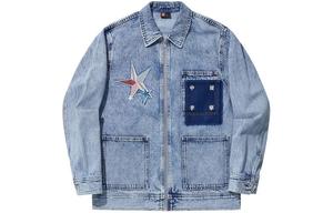 LiNing Джинсовая куртка унисекс синяя, Blue