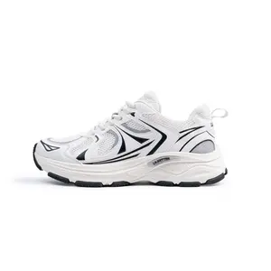 Lilbetter Амортизирующие, упругие, легкие противоскользящие низкие кеды унисекс бело-черные, цвет White/Black