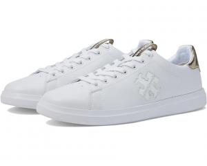 Кроссовки Tory Burch Double T Howell Court, цвет Titanium White/Spark Gold