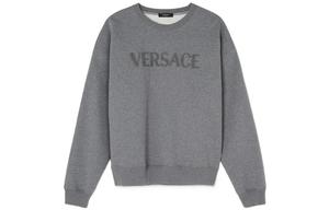 VERSACE Logo embroidered Jersey Sweatshirt
