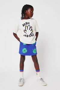 Детская хлопковая юбка Lucky Clover Bobo Choses, синий