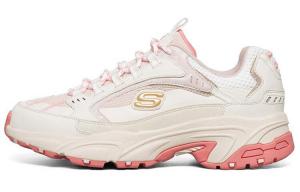 Кроссовки Stamina Chunky женские низкие белые/пудровые Skechers