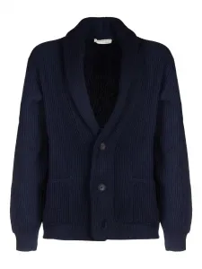 Кардиган с шалевым воротником Filippo De Laurentiis, синий