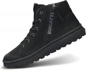 Мужские классические ботинки Bugatti с утепленной подкладкой, черный
