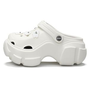 Cat power Клоги женские белые "Причудливый призрак", цвет White (Quirky Ghost)