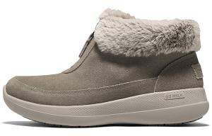 Зимние ботинки женские Skechers с мехом, темно-серый