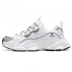 VanCamel Высокие устойчивые к истиранию дышащие нескользящие низкие уличные кроссовки унисекс бело-серые, цвет White Gray