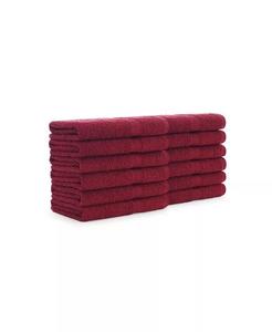 Полотенца для ванной комнаты Arkwright Home True Color из хлопка, 12 шт, красный