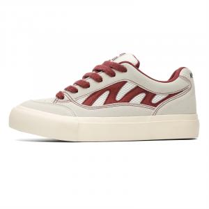 KAISER Антискользящие и износостойкие низкие скейтерские кроссовки для мужчин с эффектом увеличения роста - бордовые, цвет Burgundy